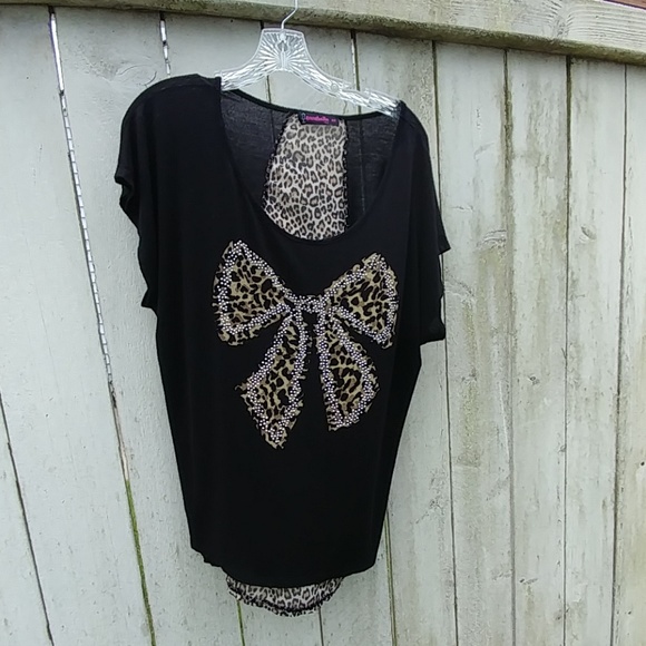 205 Tub - Annabelle U.S.A black and leopard Top 2X - Picture 7 of 8